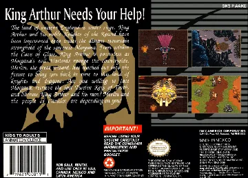 King Arthur & The Knights of Justice (USA) box cover back